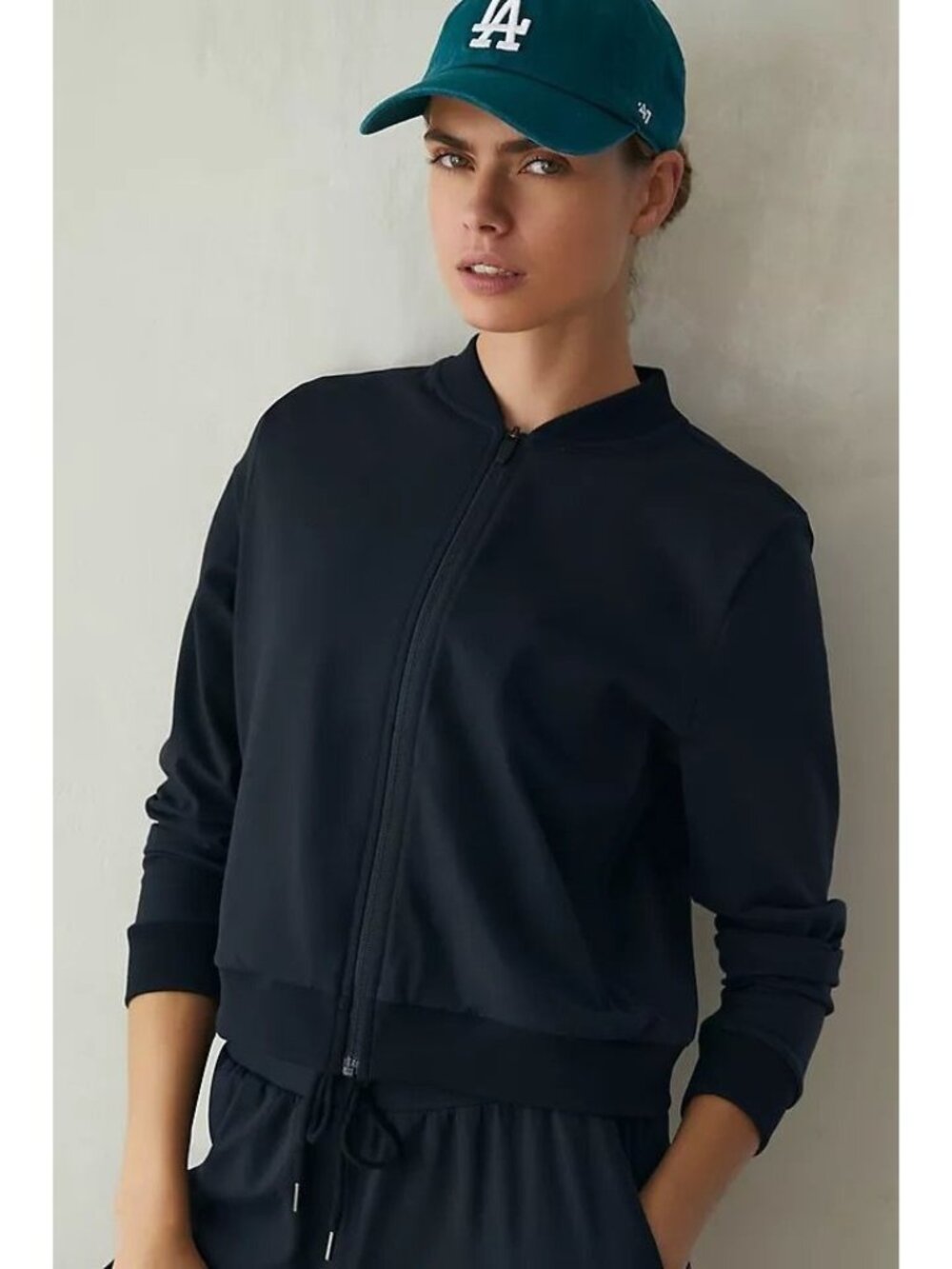 SPLITS59 Supplex Bomber Jacket Black Size Small NWOT